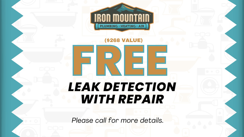 Iron Mountain Free leak detection with repair ($268 value