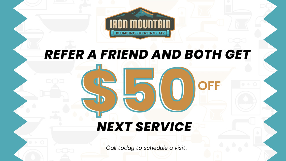 Refer a friend, both get $50 off next service - Iron Mountain